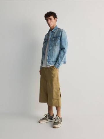 Reserved - Шорти wide leg - кремовий - 5404L-01X Reserved - Шорти wide leg - кремовий - 5404L-01X