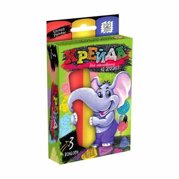Мелки для рисования на асфальте Danko Toys большие, от 3 лет, 3 шт (MEL-01-01U) Мелки для рисования на асфальте Danko Toys большие, от 3 лет, 3 шт (MEL-01-01U)