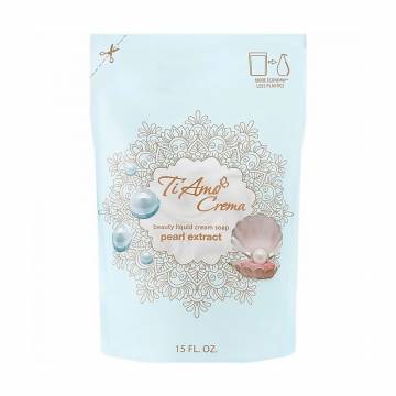 Жидкое крем-мыло Ti Amo Crema Beauty Liquid Cream Soap Pearl Extract, 450 мл (дойпак) Жидкое крем-мыло Ti Amo Crema Beauty Liquid Cream Soap Pearl Extract, 450 мл (дойпак)