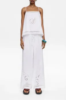 Женские белые брюки Белый M Bimba Y Lola 251BR6015.10050