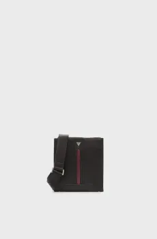 Мужская черная сумка TORINO CROSSBODY FLAT Черный ONESIZE Guess HMTOCSP6123