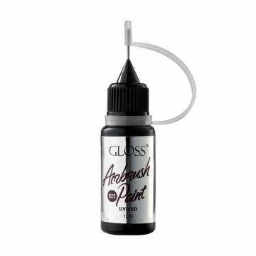 Краска для аэрографа Gloss Airbrush Paint UV/LED 025, 12 мл Краска для аэрографа Gloss Airbrush Paint UV/LED 025, 12 мл