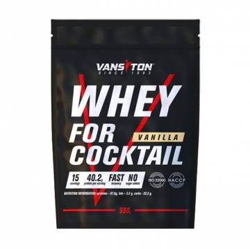 Протеин Vansiton Whey For Cocktail Protein в порошке, со вкусом ванили, 900 г Протеин Vansiton Whey For Cocktail Protein в порошке, со вкусом ванили, 900 г