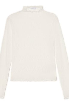 Cropp - Блуза з коміром-стійкою - білий