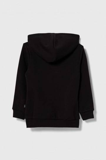 Детская кофта Puma ESS Logo Hoodie FL G цвет чёрный с капюшоном с принтом Детская кофта Puma ESS Logo Hoodie FL G цвет чёрный с капюшоном с принтом