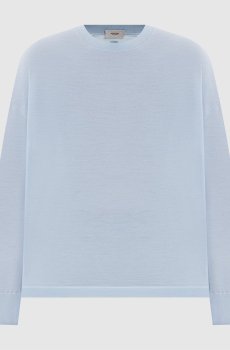 Голубой джемпер из шерсти