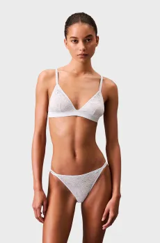 Женский голубой бюстгальтер UNLINED TRIANGLE Голубой XS Calvin Klein 000QF7102E