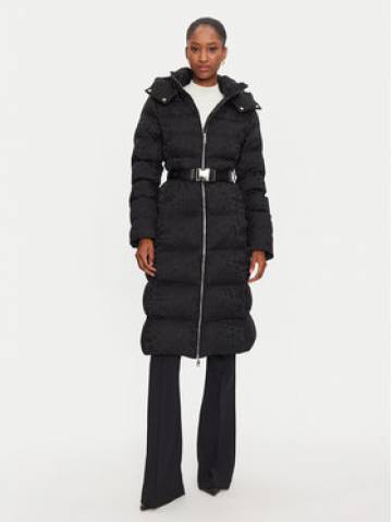 Elisabetta Franchi Пуховик PI-71D-46E2-V700 Чорний Regular Fit Elisabetta Franchi Пуховик PI-71D-46E2-V700 Чорний Regular Fit