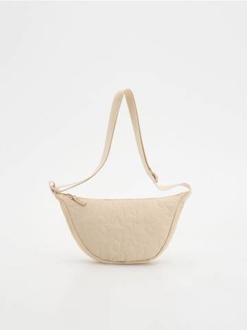 Reserved - Стьобана сумочка з регульованим ремінцем - бежевий - 545ED-08X