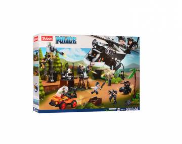 Конструктор Sluban Police Атака на базу 830 деталей (M38-B0775)