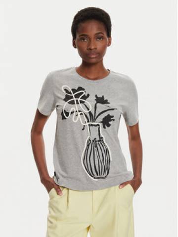 Desigual Футболка Shadow 24WWTK11 Сірий Regular Fit Desigual Футболка Shadow 24WWTK11 Сірий Regular Fit