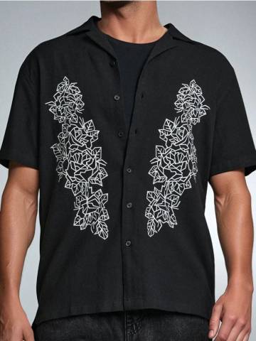 Віскозна сорочка - чорний