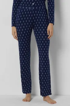 Женские темно-синие брюки с узором STASYA Синий XS Etam 6545638