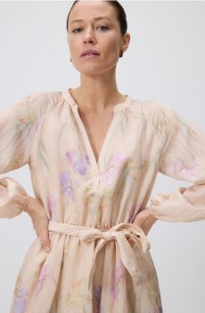 Reserved - Сукня міні з модальним принтом - нюдовий - 154KO-02X