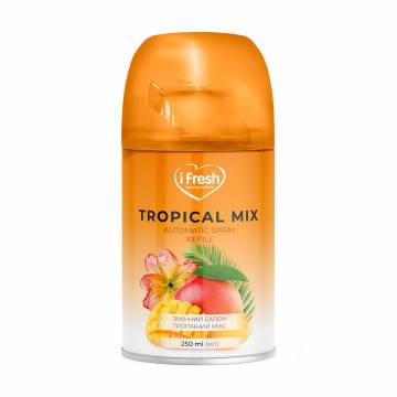 Сменный баллон к автоматическому освежителю воздуха iFresh Automatic Spray Тропический микс, 250 мл
