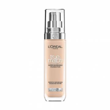 Легкий тональный крем для лица LOreal Paris True Match Super Blendable Foundation, SPF 16, с гиалуроновой кислотой 3.R/C, 30 мл Легкий тональный крем для лица LOreal Paris True Match Super Blendable Foundation, SPF 16, с гиалуроновой кислотой 3.R/C, 30 мл
