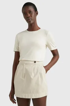 Женская белая футболка REG GLB STP Белый XS Tommy Hilfiger WW0WW38636