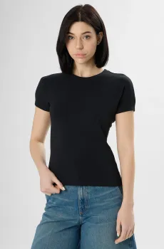 Женская черная футболка Черный L BOSS 50557289;001