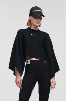 Женский черный джемпер SCARF SWEATER Черный M Karl Lagerfeld 225W2002