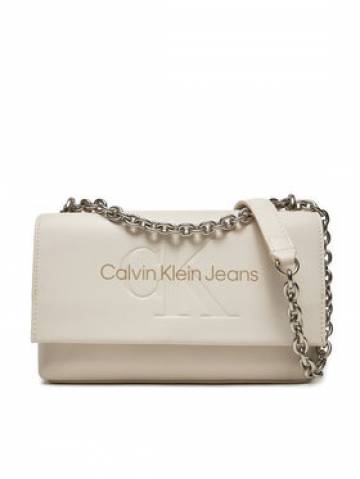 Calvin Klein Jeans Сумка Sculpted Ew Flap Wichain25 Mono K60K612221 Écru Calvin Klein Jeans Сумка Sculpted Ew Flap Wichain25 Mono K60K612221 Écru