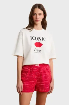 Женская белая футболка ICONIC Белый M Etam 6557887