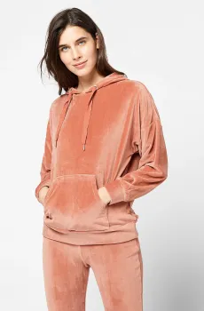 Женское коралловое велюровое худи JED Коралловый L Etam 6509936