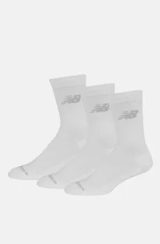 Белые носки Prf Cotton Cush Crew (3 пары) Белый 35-38 New Balance LAS95363WT