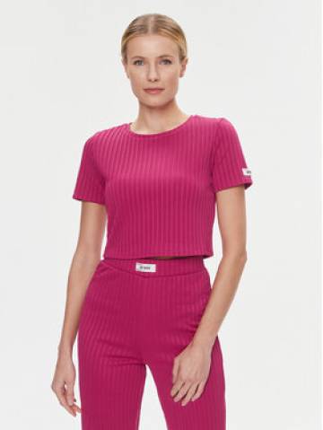 Guess Футболка Anneka Crop Tee V4RI02 KC2U2 Фіолетовий Cropp Fit Guess Футболка Anneka Crop Tee V4RI02 KC2U2 Фіолетовий Cropp Fit