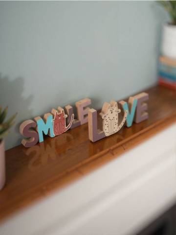 Стояча прикраса SMILE & LOVE - light blue Стояча прикраса SMILE & LOVE - light blue