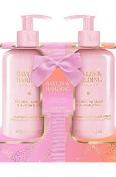 Подарочный набор Baylis & Harding Jojoba, Vanilla & Almond Oil Luxury Hand Care Gift Set (мыло, 300 мл + лосьон, 300 мл)