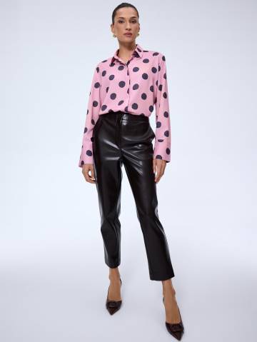 Mohito - Штани зі штучної шкіри - червоне дерево - 32