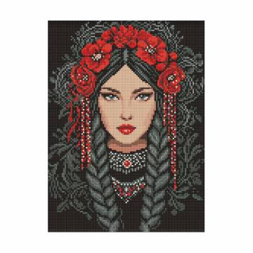 Алмазная мозаика Ideyka Несокрушимая украинка, 30*40 см (AMO8217) Алмазная мозаика Ideyka Несокрушимая украинка, 30*40 см (AMO8217)