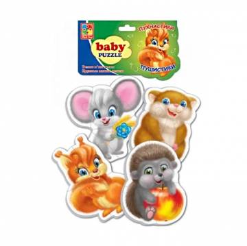 Беби-пазлы Vladi Toys Пушистики, 4 пазловые картинки, от 1 года (VT1106-89) Беби-пазлы Vladi Toys Пушистики, 4 пазловые картинки, от 1 года (VT1106-89)
