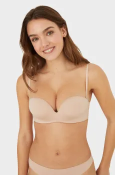 Женский бежевый бюстгальтер Super Push-Up Бежевый 80B womensecret 4277698