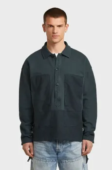 Мужская темно-синяя спортивная кофта Washed Синий L G-Star RAW D27098,E159