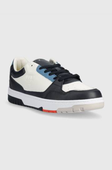 Кожаные кроссовки Tommy Hilfiger TH BASKET BEST Цвет синий FM0FM04538 Кожаные кроссовки Tommy Hilfiger TH BASKET BEST Цвет синий FM0FM04538