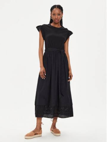 United Colors Of Benetton Літня сукня 49HSDV095 Чорний Regular Fit United Colors Of Benetton Літня сукня 49HSDV095 Чорний Regular Fit
