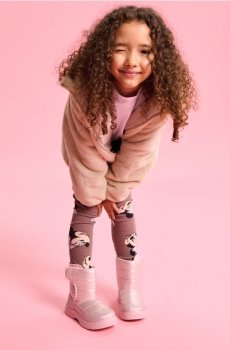 Снігові чоботи з утепленням sherpa - пастельний рожевий