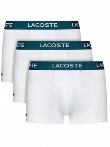 Lacoste Набір з 3 пар боксерів 5H3389 Білий Lacoste Набір з 3 пар боксерів 5H3389 Білий