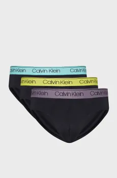 Мужские черные брифы (3 шт) HIP BRIEF Черный S Calvin Klein 000NB2568A