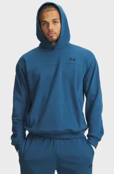 Мужское синее худи UA Rival LW Hoodie Синий L Under Armour 6012335-498
