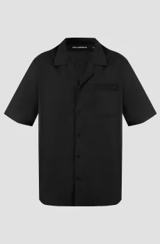 Мужская черная рубашка Черный S Karl Lagerfeld 551600.605988;990