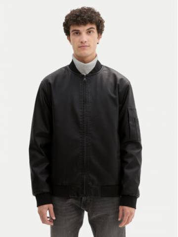 Tom Tailor Denim Куртка зі штучної шкіри 1041780 Чорний Regular Fit Tom Tailor Denim Куртка зі штучної шкіри 1041780 Чорний Regular Fit