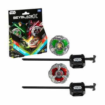 Игровой набор Beyblade X Star Wars Collab Luke Skywalker 4-80B vs. Darth Vader 4-60B Multipack Set, от 8 лет (G0279/G0290) Игровой набор Beyblade X Star Wars Collab Luke Skywalker 4-80B vs. Darth Vader 4-60B Multipack Set, от 8 лет (G0279/G0290)