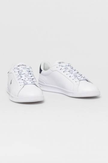 Кожаные ботинки Polo Ralph Lauren Hrt Ct II цвет белый 809829824003 Кожаные ботинки Polo Ralph Lauren Hrt Ct II цвет белый 809829824003
