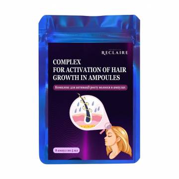 Комплекс для активации роста волос в ампулах Reclaire, 8*5 мл Комплекс для активации роста волос в ампулах Reclaire, 8*5 мл