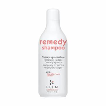 Восстанавливающий шампунь для волос Krom Remedy Shampoo с растительным кератином и оливковым маслом, 1 л Восстанавливающий шампунь для волос Krom Remedy Shampoo с растительным кератином и оливковым маслом, 1 л