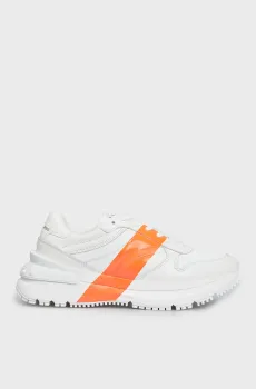 Мужские белые кожаные кроссовки CHUNKY RUNNER LOW LACEUP REFL Белый 40 Calvin Klein YM0YM00704
