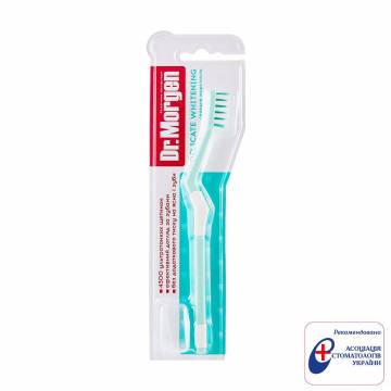 Зубная щетка Dr. Morgen Delicate Whitening средней жесткости, зеленая, 1 шт Зубная щетка Dr. Morgen Delicate Whitening средней жесткости, зеленая, 1 шт