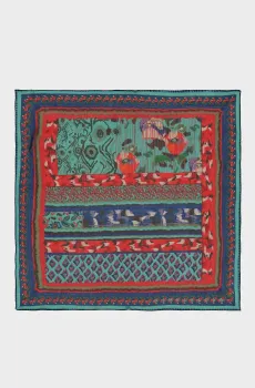 Женский шелковый платок с узором Разноцветный ONESIZE Bimba Y Lola 261BAPN22.10200